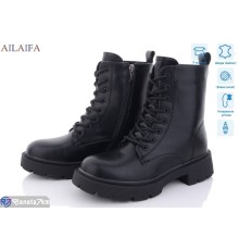 Черевики жіночі на зиму (6 пар р.36-40) чорний  "Latifa"