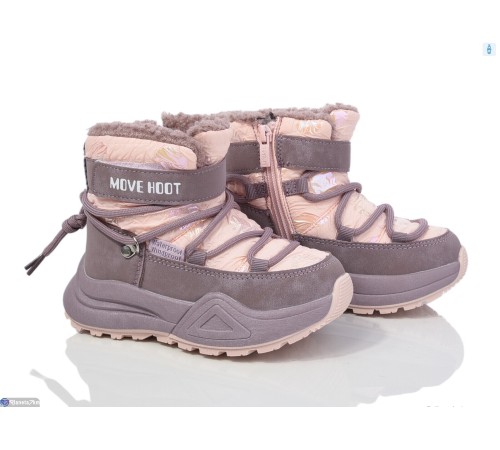 Дутики дитячі на зиму (8 пар р.27-32) рожевий  "Normashoes" Дутики дитячі на зиму (8 пар р.27-32) рожевий  "Normashoes"