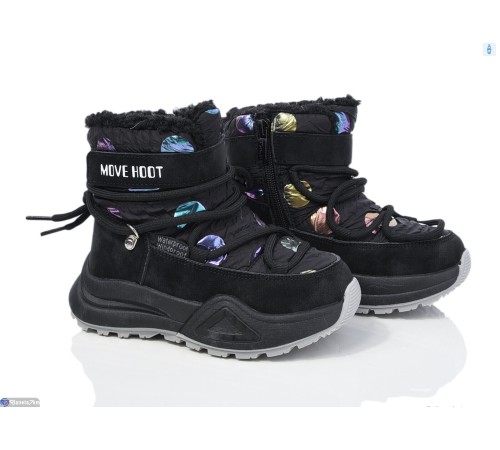 Дутики дитячі на зиму (8 пар р.27-32) чорний  "Normashoes" Дутики дитячі на зиму (8 пар р.27-32) чорний  "Normashoes"