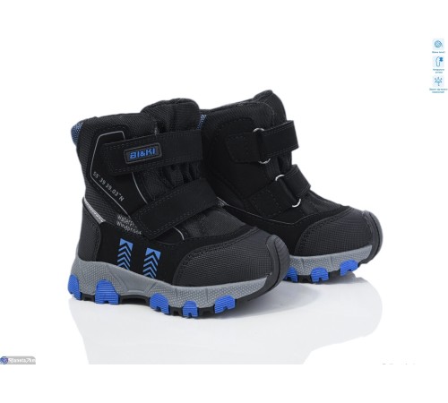 Дутики дитячі на зиму (8 пар р.23-28) чорний  "Normashoes" Дутики дитячі на зиму (8 пар р.23-28) чорний  "Normashoes"