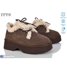 Черевики жіночі на зиму (6 пар р.36-40) коричневий  "LOTOS"