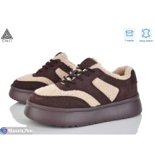 Кросівки жіночі на зиму (8 пар р.36-41) коричневий  "STILLI Group"