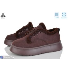 Кросівки жіночі на зиму (8 пар р.36-41) коричневий  "STILLI Group"