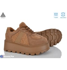 Кросівки жіночі на зиму (8 пар р.36-41) коричневий  "STILLI Group"
