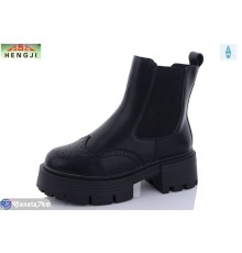 Черевики жіночі на зиму (6 пар р.36-41) чорний  "HENGJI-ELENA"