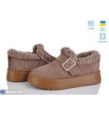 Туфлі жіночі на зиму (6 пар р.36-41) коричневий  "STELUSA"