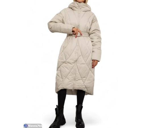Куртка жіноча на зиму (4 шт. р.сетка S-XL) бежевий  "Masari" Куртка жіноча на зиму (4 шт. р.сетка S-XL) бежевий  "Masari"