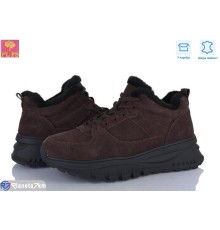 Кросівки жіночі на зиму (6 пар р.36-40) коричневий  "PLPS"