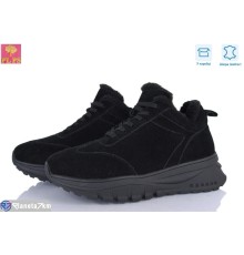 Кросівки жіночі на зиму (6 пар р.36-40) чорний  "PLPS"
