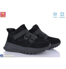 Кросівки жіночі на зиму (6 пар р.36-40) чорний  "PLPS"
