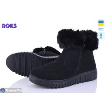 Черевики жіночі на зиму (6 пар р.38-42) чорний  "Roks"