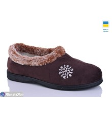 Тапки жіночі на зиму (8 пар р.37-41) коричневий  "MURMUR"