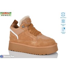 Кросівки жіночі на зиму (8 пар р.36-41) camel  "HENGJI-ELENA"