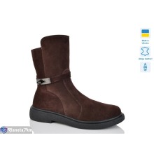 Черевики жіночі на зиму (6 пар р.37-41) коричневий  "LIKA"