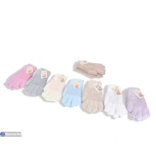 Рукавички дитячі на зиму (12 шт. р.сетка 5-8) мікс  "KaPira"