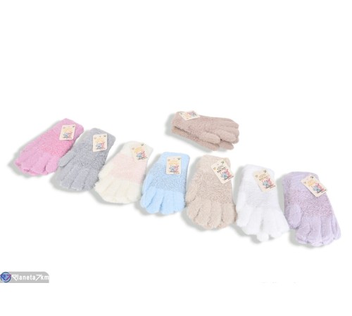 Рукавички дитячі на зиму (12 шт. р.сетка 5-8) мікс  "KaPira"