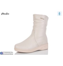 Черевики жіночі на зиму (8 пар р.37-42) бежевий  "Chunsen"