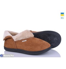 Тапки жіночі на зиму (8 пар р.37-41) коричневий  "LEO"