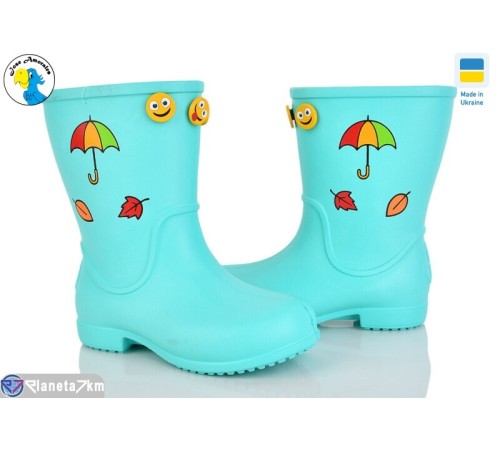 Дитячі чоботи з піни на весну/осінь (8 пар р.28-34) зелений  "Jose Amorales"