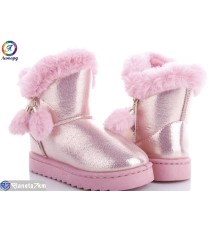 Дитячі Уггі на зиму (12 пар р.31-36) рожевий  "Леопард"