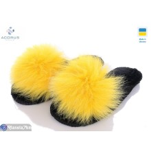 Тапки жіночі на весну/осінь (6 пар р.36-41) чорний  "Acorus"