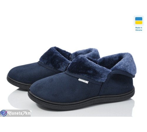 Тапки жіночі на зиму (8 пар р.37-41) синій  "LEO"