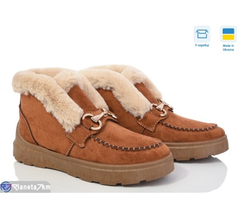 Черевики жіночі на зиму (6 пар р.37-41) рудий  "OLLA"