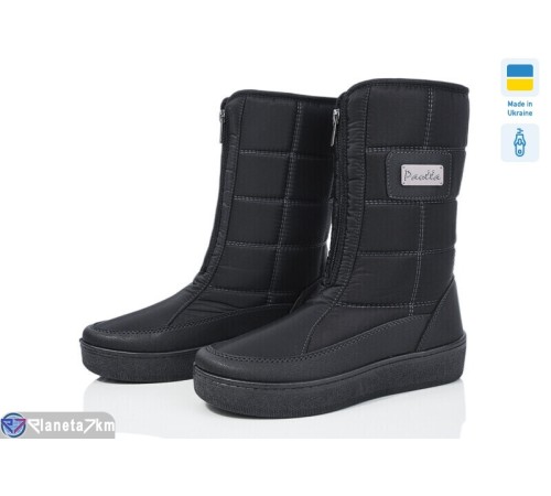 Дутики жіночі на зиму (8 пар р.37-42) чорний  "OLLA"