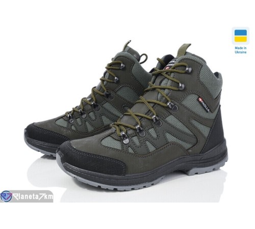 Черевики чоловічі на зиму (8 пар р.40-45) зелений  "OLLA"