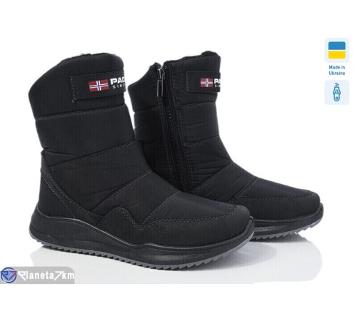 Дутики жіночі на зиму (8 пар р.37-42) чорний  "OLLA"