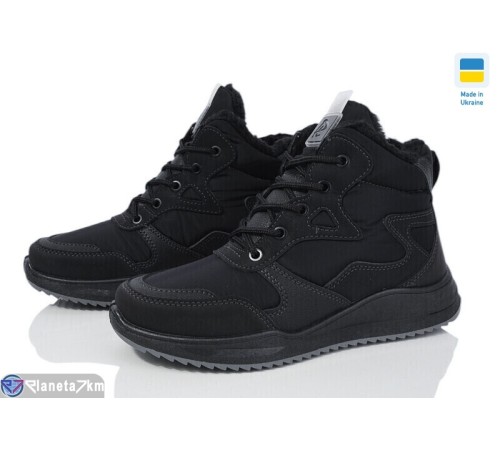 Черевики жіночі на зиму (8 пар р.37-42) чорний  "OLLA"