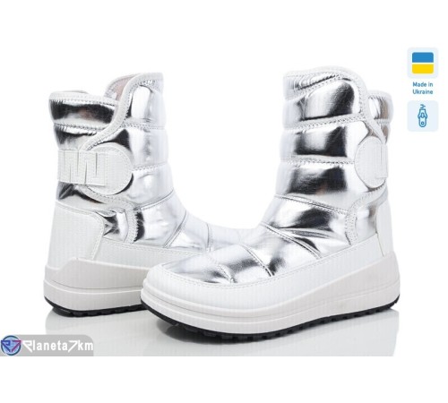 Дутики жіночі на зиму (8 пар р.37-42) срібний  "OLLA"