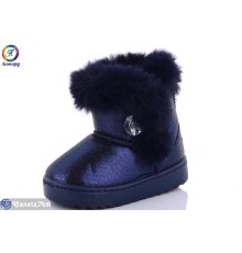 Дитячі Уггі на зиму (12 пар р.25-30) синій  "Леопард"