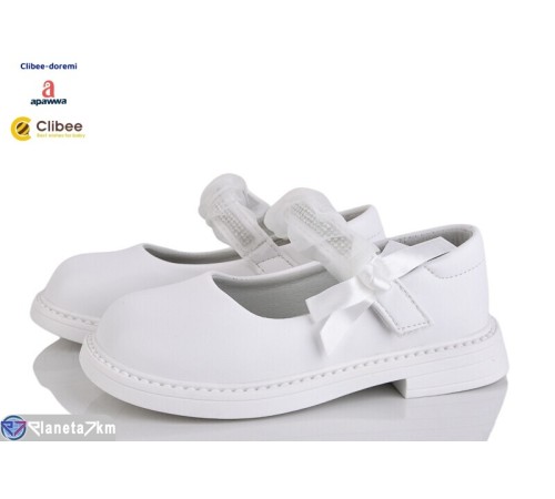Дитячі туфлі на весну/осінь (6 пар р.26-30) білий  "BELIES-D"