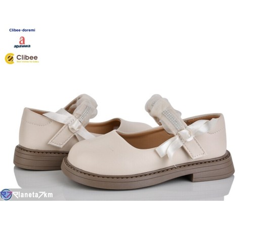 Дитячі туфлі на весну/осінь (6 пар р.26-30) бежевий  "BELIES-D"