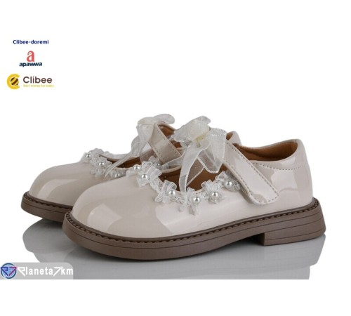 Дитячі туфлі на весну/осінь (6 пар р.26-30) бежевий  "BELIES-D"