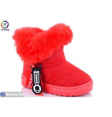 Дитячі Уггі на зиму (12 пар р.25-30) червоний  "Леопард"
