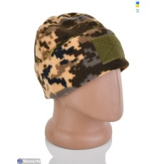 Шапка чоловіча на зиму (5 шт. р.сетка One size) бежевий  "VIOLA"