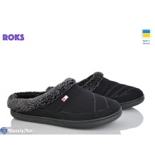 Тапки чоловічі на весну/осінь (8 пар р.40-46) чорний  "Roks"