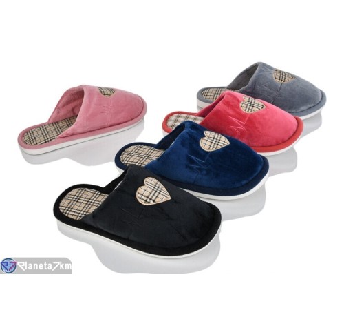 Тапки жіночі на зиму (12 пар р.36-41) мікс  "LUCKY"