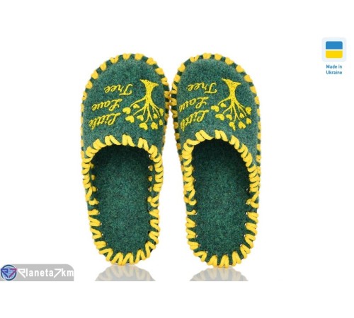 Тапки дитячі на весну/осінь (9 пар р.30-35) зелений  "Activ"