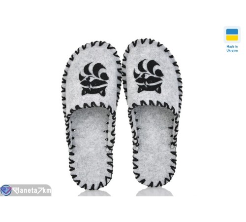 Тапки чоловічі на весну/осінь (9 пар р.40-45) сірий  "Activ"