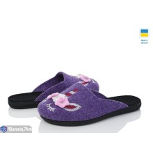 Тапки дитячі на весну/осінь (6 пар р.30-35) фіолетовий  "INPIRE"