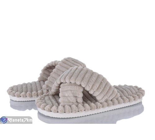 Тапки жіночі на весну/осінь (4 пар р.36-41) бежевий  "TIMUS-OPT" Тапки жіночі на весну/осінь (4 пар р.36-41) бежевий  "TIMUS-OPT"