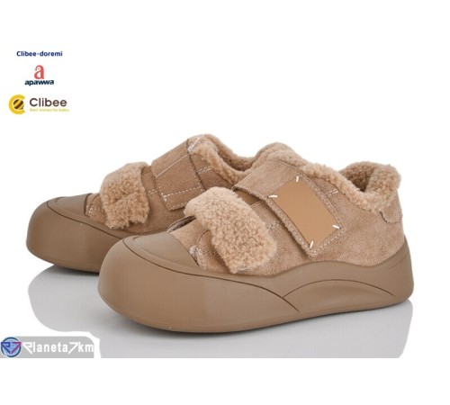 Кросівки жіночі на зиму (7 пар р.31-37) бежевий  "BELIES-D"