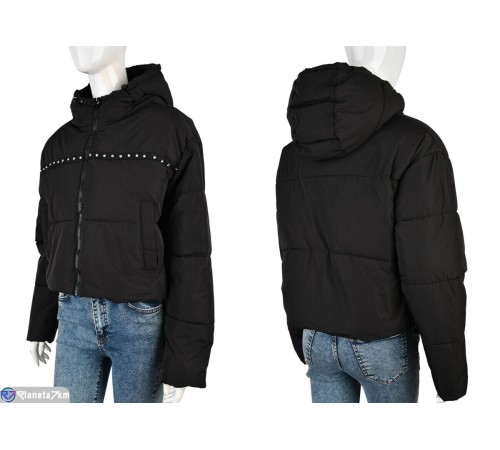 Куртка жіноча на зиму (4 шт. р.сетка 42-48) чорний  "Kalabok" Куртка жіноча на зиму (4 шт. р.сетка 42-48) чорний  "Kalabok"