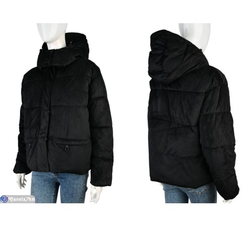 Куртка жіноча на зиму (4 шт. р.сетка 42-48) чорний  "Kalabok" Куртка жіноча на зиму (4 шт. р.сетка 42-48) чорний  "Kalabok"