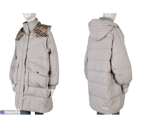 Куртка жіноча на зиму (4 шт. р.сетка L-3XL) бежевий  "Kalabok" Куртка жіноча на зиму (4 шт. р.сетка L-3XL) бежевий  "Kalabok"