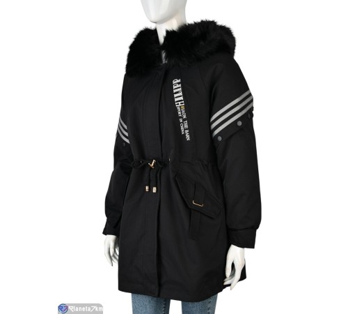 Куртка жіноча на зиму (5 шт. р.сетка L-3XL) чорний  "Kalabok" Куртка жіноча на зиму (5 шт. р.сетка L-3XL) чорний  "Kalabok"