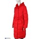 Пальто жіноче на зиму (5 шт. р.сетка L-3XL) червоний  "Kalabok"